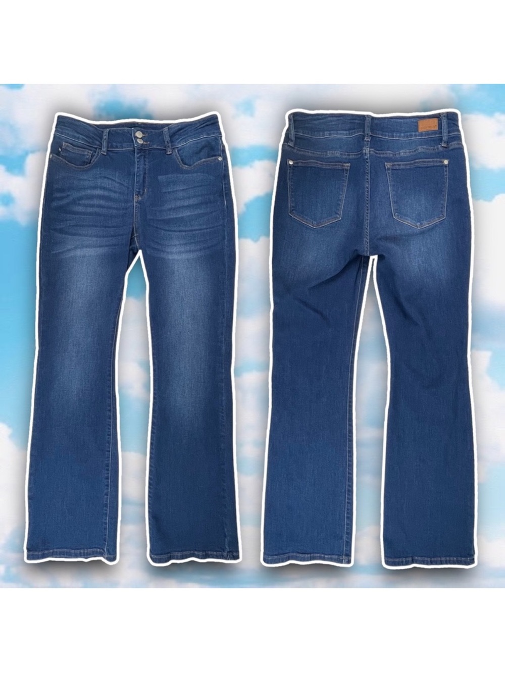 JUDY BLUE Slim Bootcut Fit Medium Wash Stretchy Jeans Retro 2000s Y2k Denim